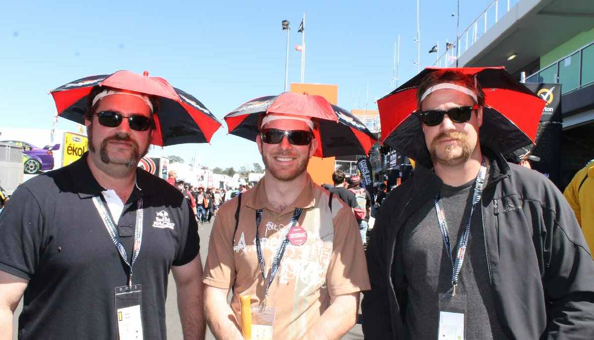 Race fans enjoy the action on the track during day three of the 2013 Bathurst 1000 at Mount Panorama. Photo: Kate Burke