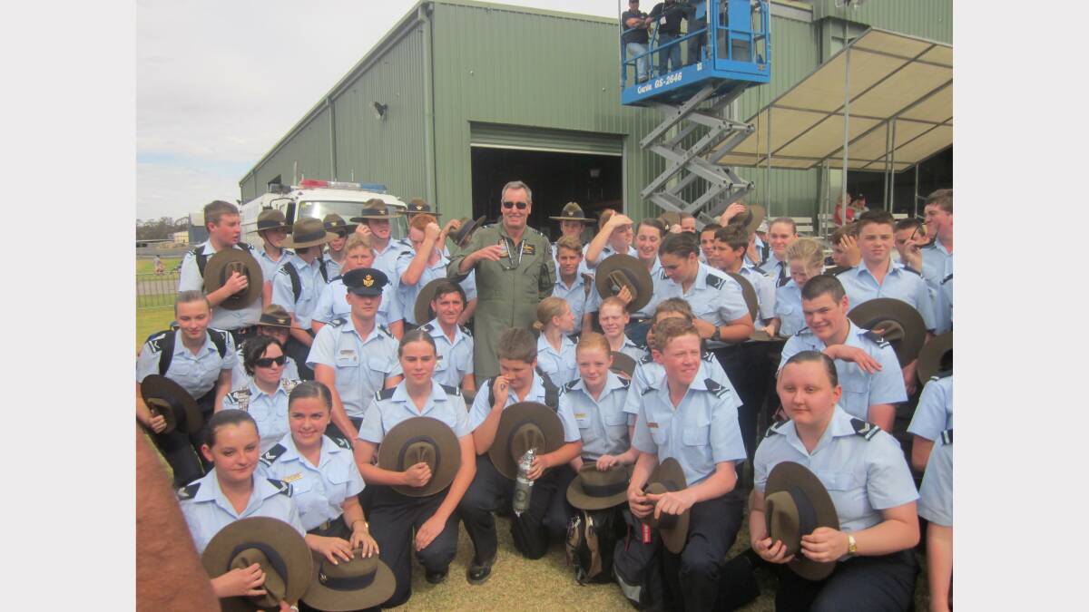 Images from the Dubbo 313 Squadron's trip to Temora. Photo: MICHAEL WHITE, Dubbo 313 Squadron
