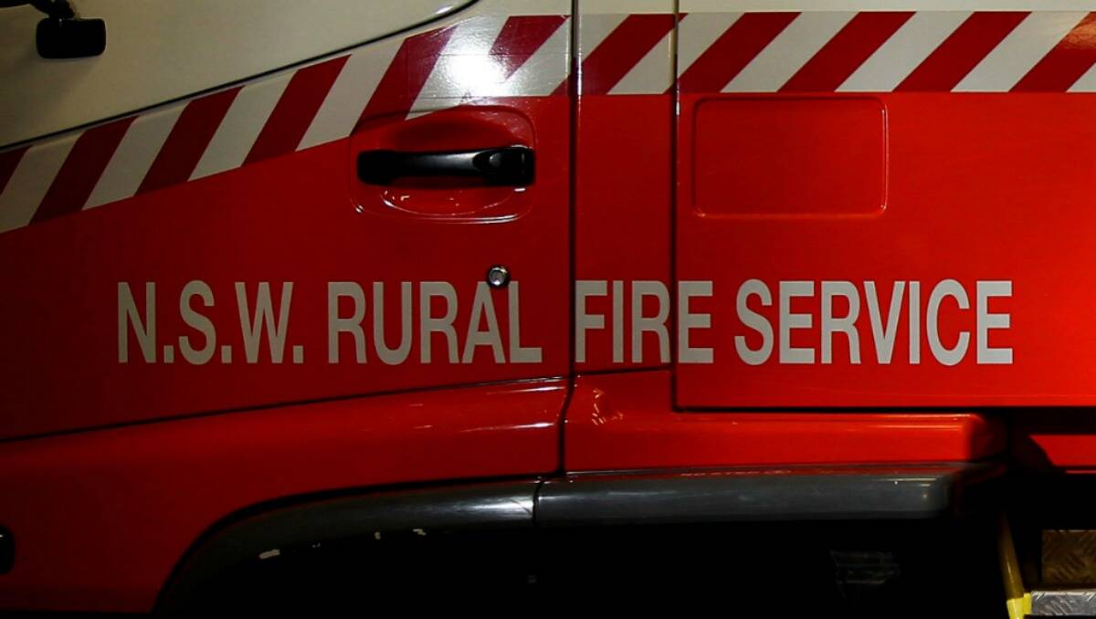 Five Rural Fire Service (RFS) trucks attended the blaze on Mungery Hall Road after it was reported at 6.05pm on Sunday.