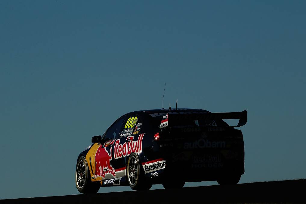Red Bull's Jamie Whincup claims poll position for the 2013 Bathurst 1000. Photo: Getty Images, Brendon Thorne
