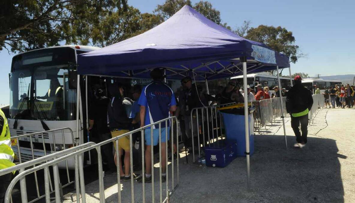 Camping on Mount Panorama is a popular option for race fans during the Bathurst 10000. Photo: Phill Murray