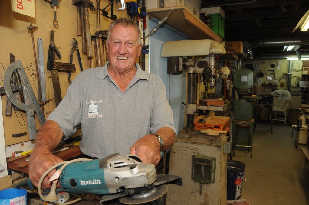 Kevin Sinclair says the Dubbo Community Men's Shed plays a vital role in forming the future of young people in the city. Photo: AMY MCINTYRE