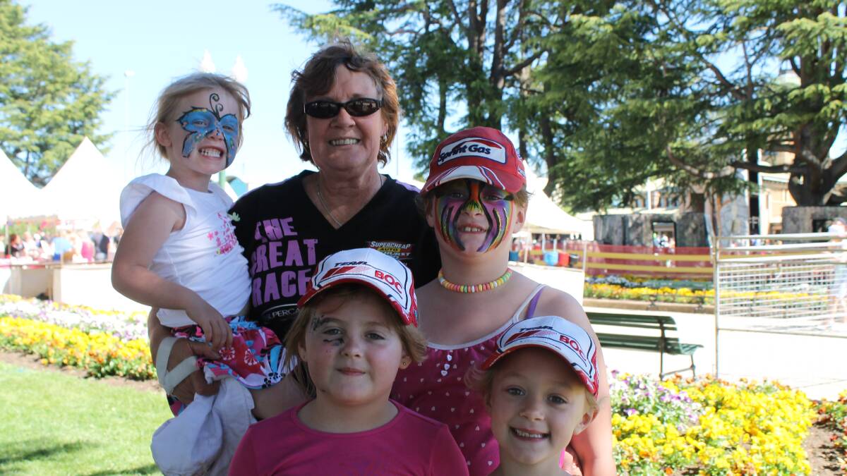 Races visitors and Bathurst locals flooded Kings Parade on Saturday for the annual Great Race Street Fair. Photo: Kate Burke.
