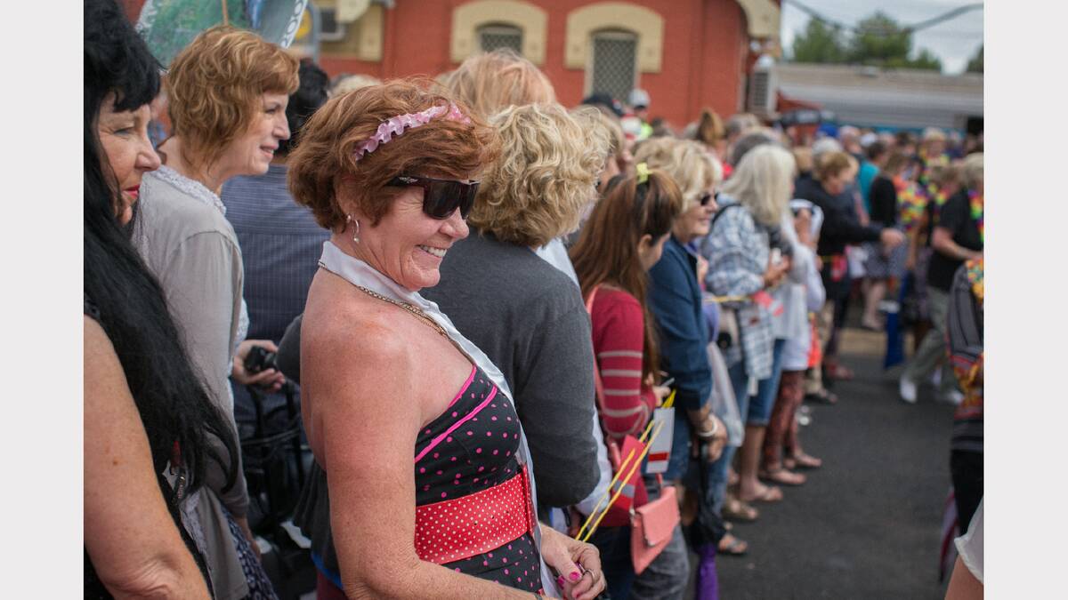 The arrival of The Elvis Express in Parkes. Photos: Hank Paul.