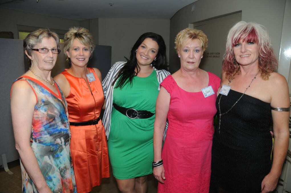 Ruth Symons, Anne Mills, Kate Jarvis, Sharon Doick and Carmen Appleby. Photo: AMY McINTYRE